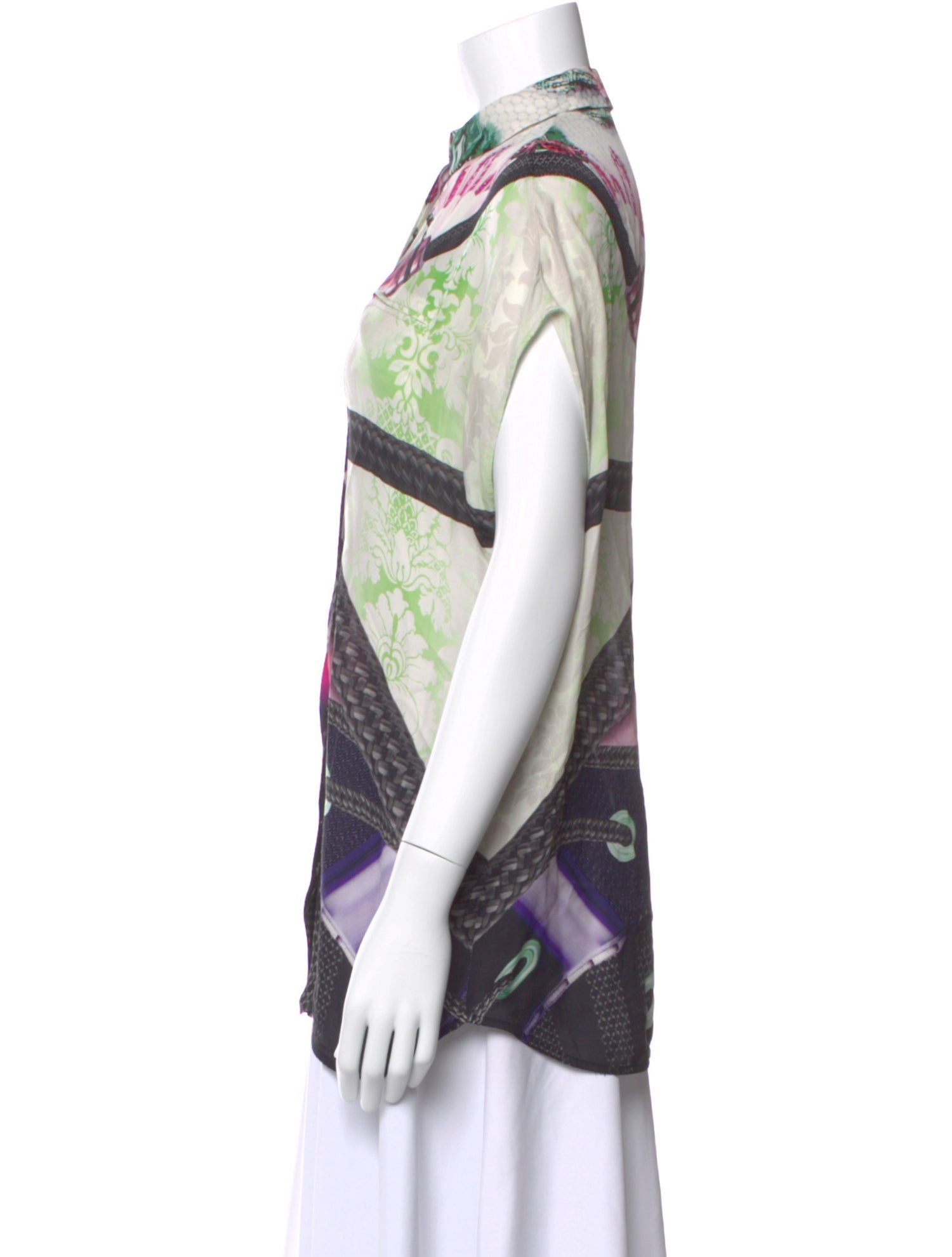 Mary Katrantzou Silk Printed Blouse