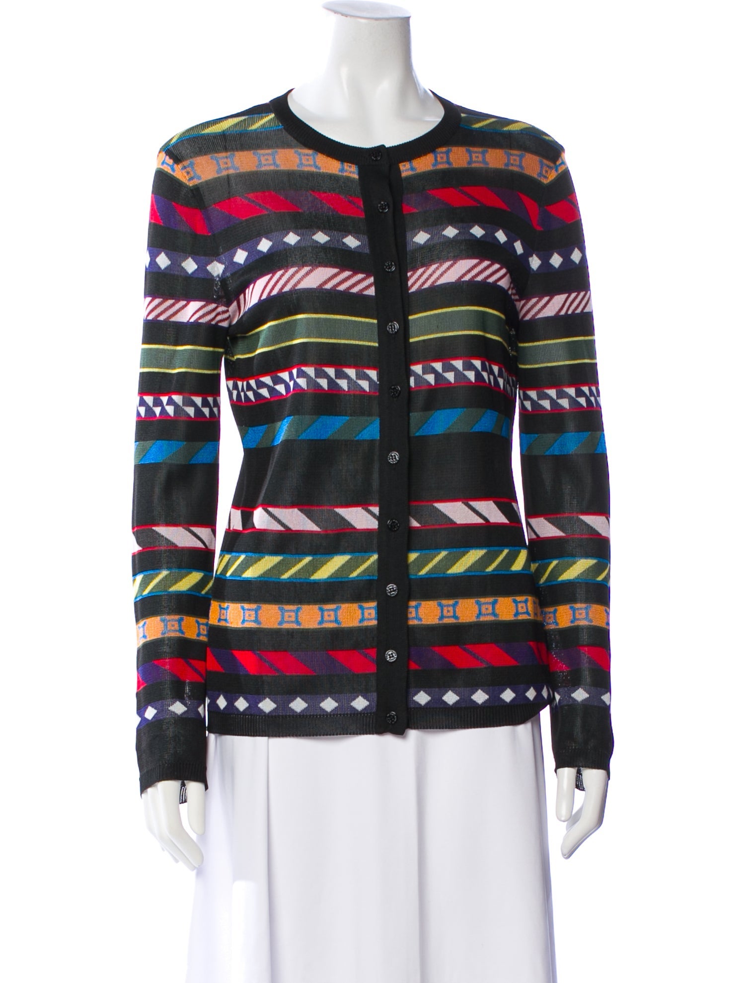 Mary Katrantzou Striped Crew Neck Sweater