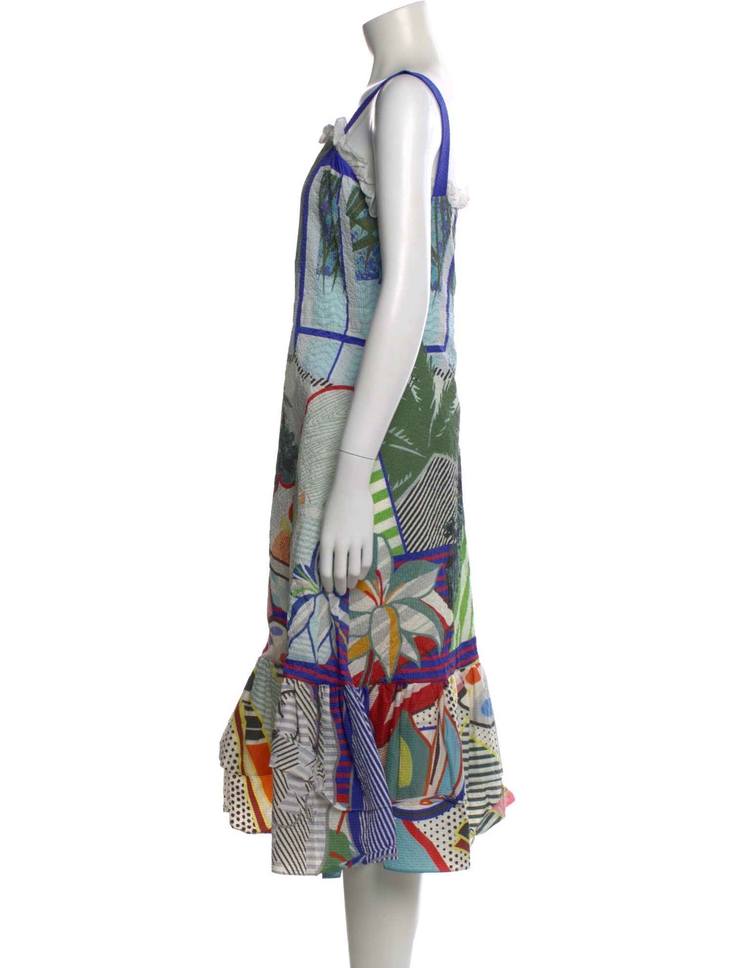 Mary Katrantzou Printed Midi Length Dress