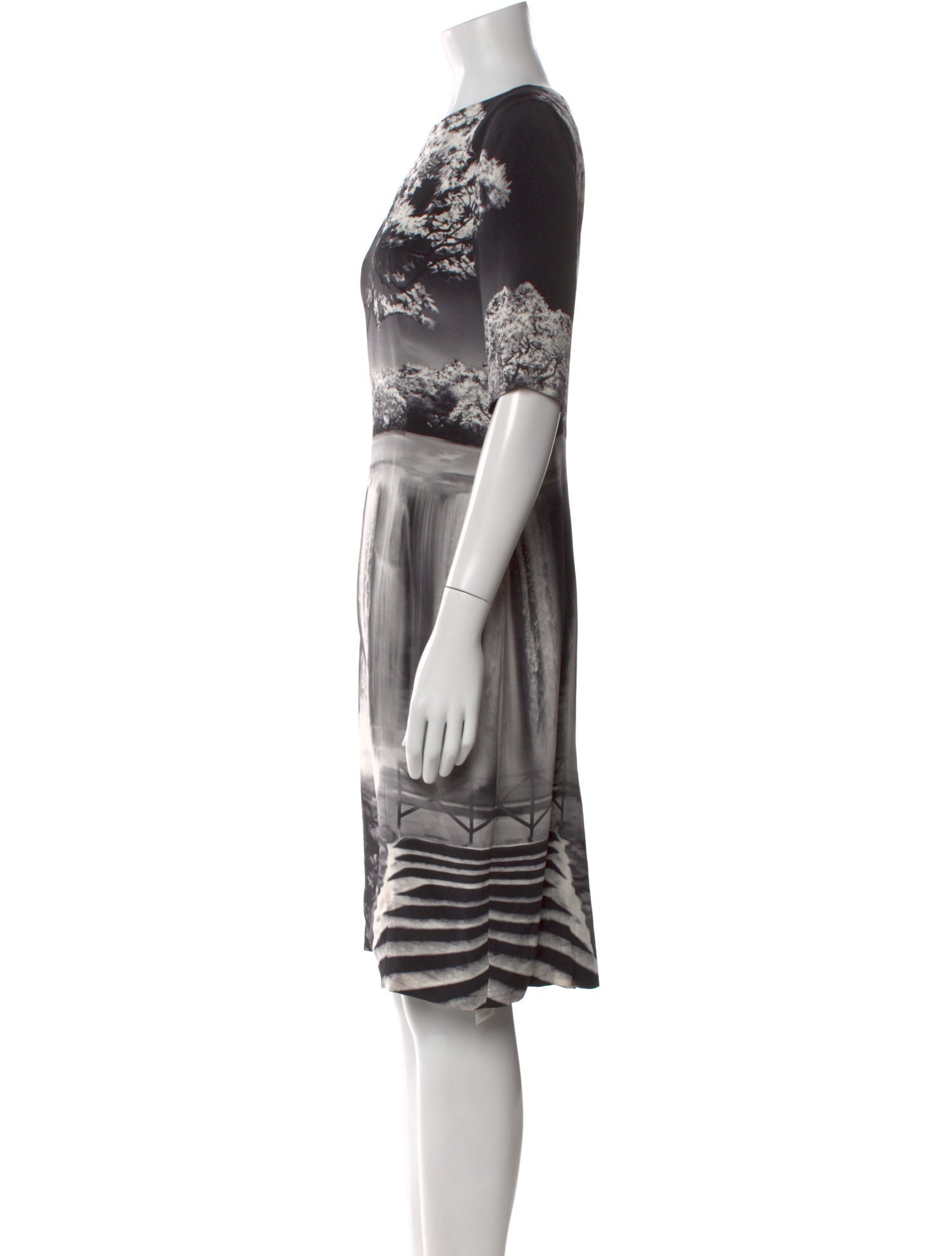 Mary Katrantzou Silk Knee-Length Dress