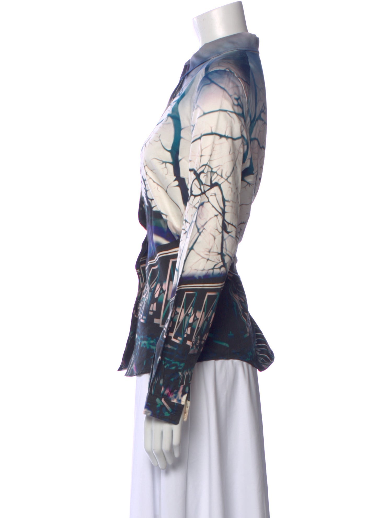 Mary Katrantzou Printed Long Sleeve Top
