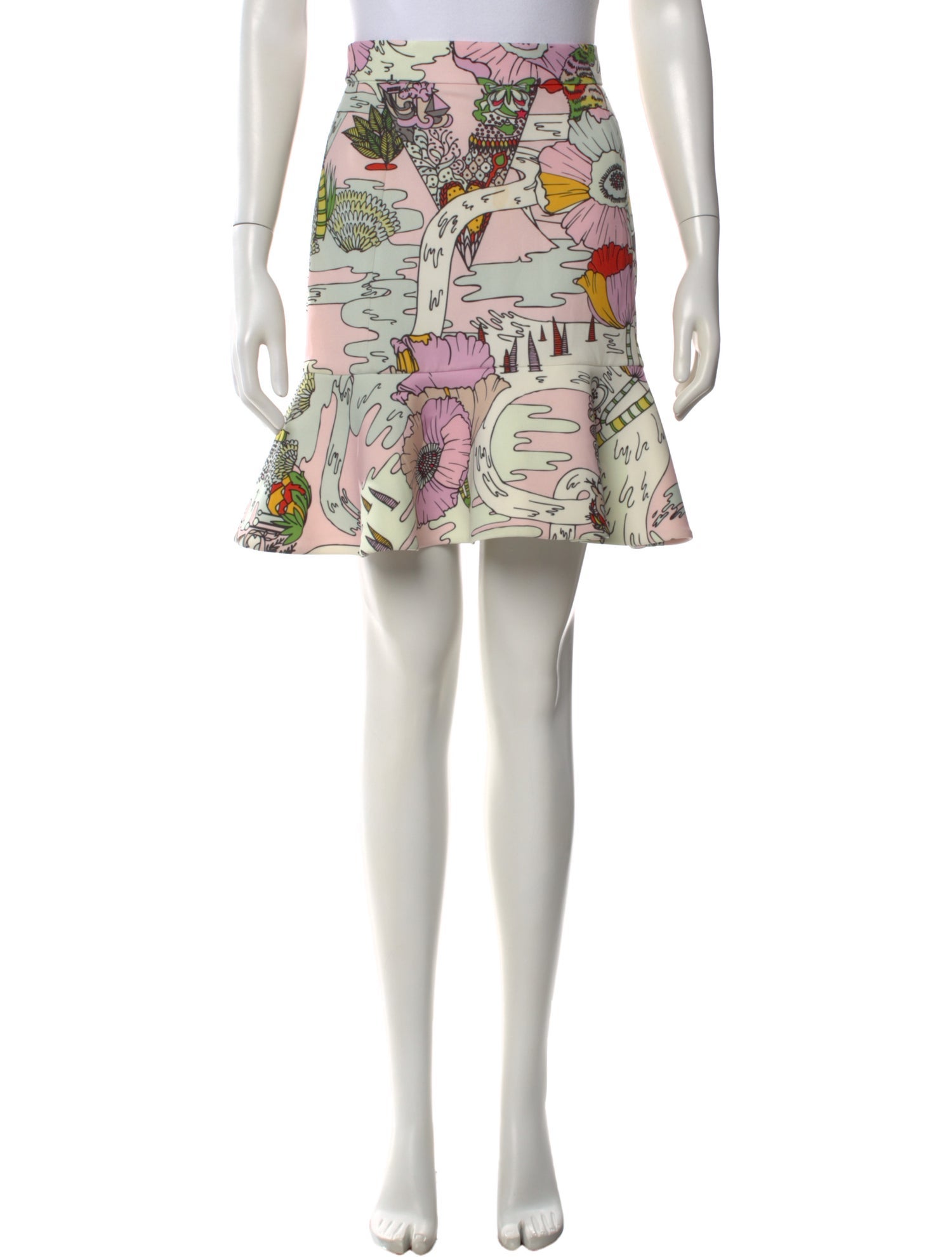 Mary Katrantzou Graphic Print Mini Skirt