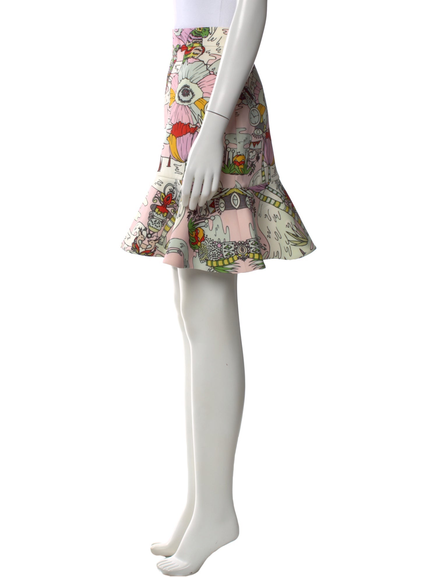 Mary Katrantzou Graphic Print Mini Skirt