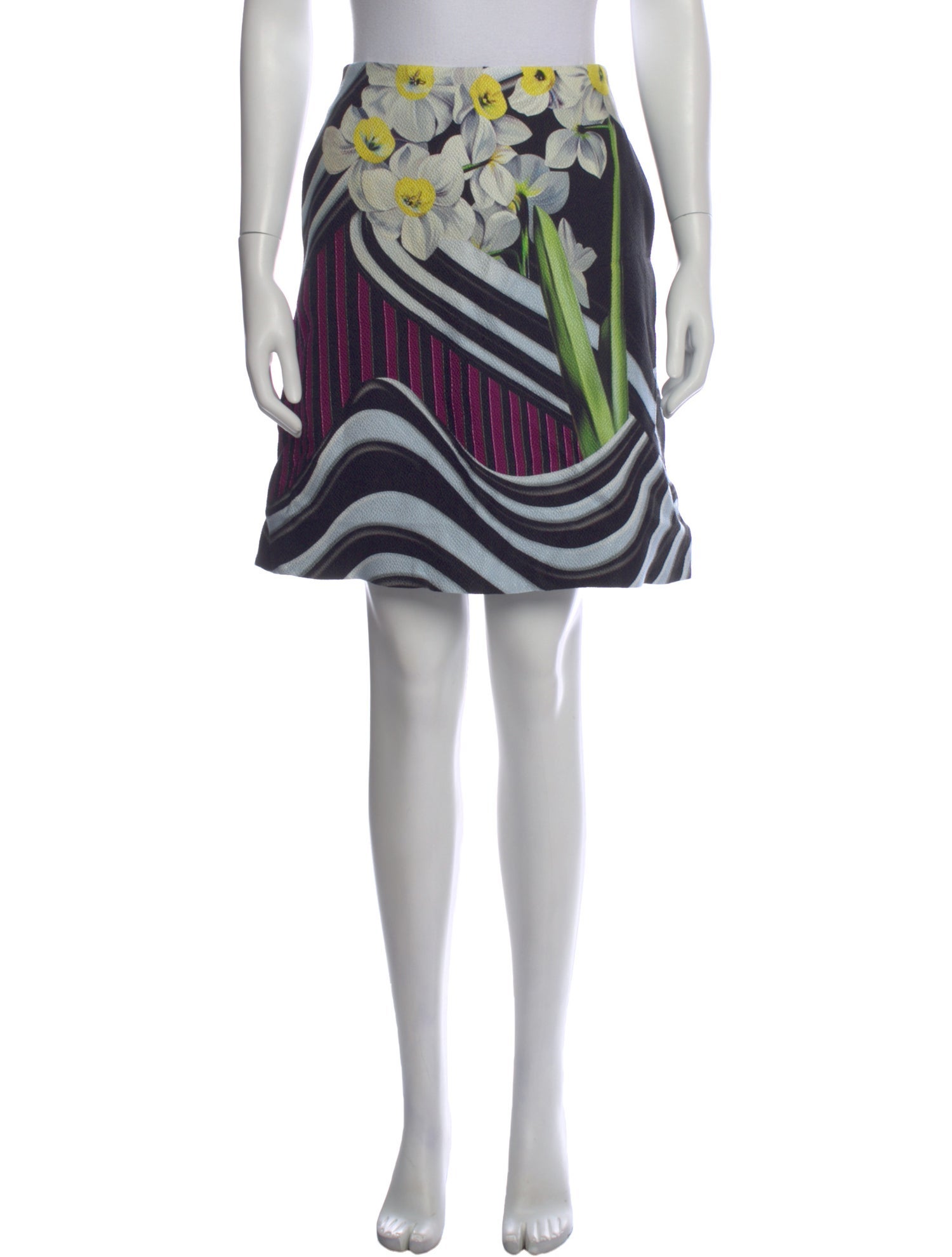 Mary Katrantzou Silk Mini Skirt