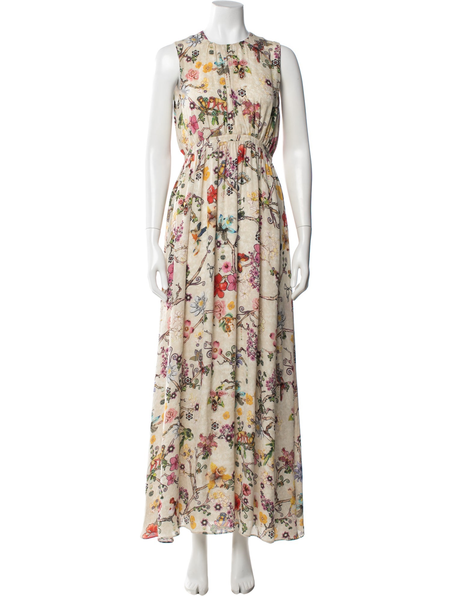 Mary Katrantzou Silk Long Dress