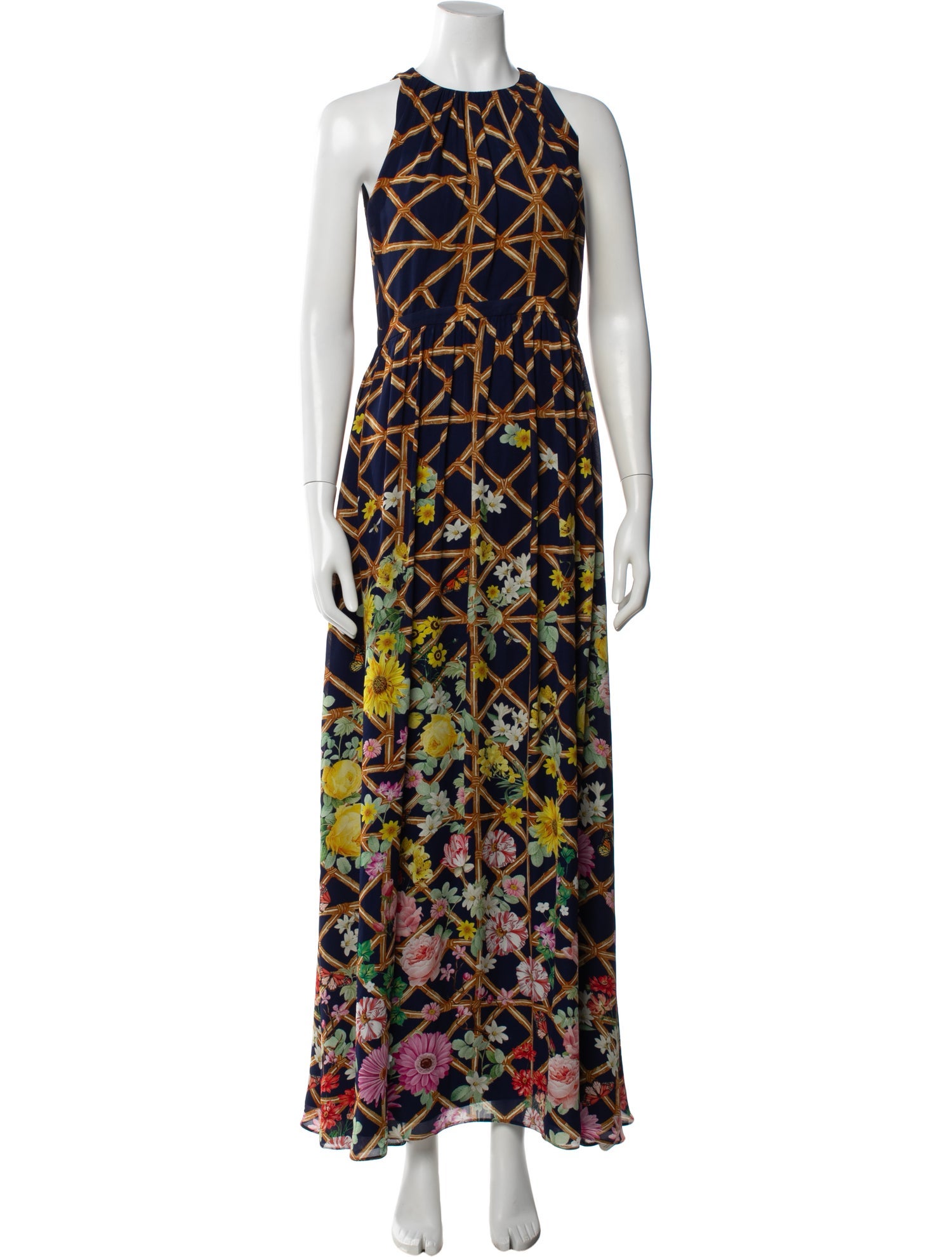 Mary Katrantzou Silk Long Dress