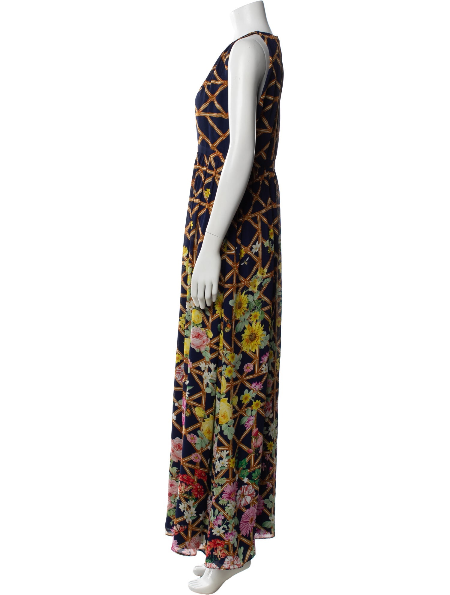 Mary Katrantzou Silk Long Dress