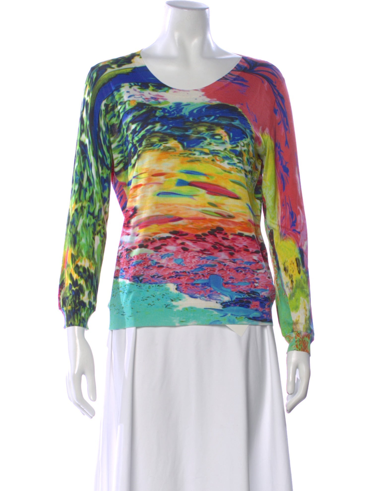 Mary Katrantzou Silk Printed Top