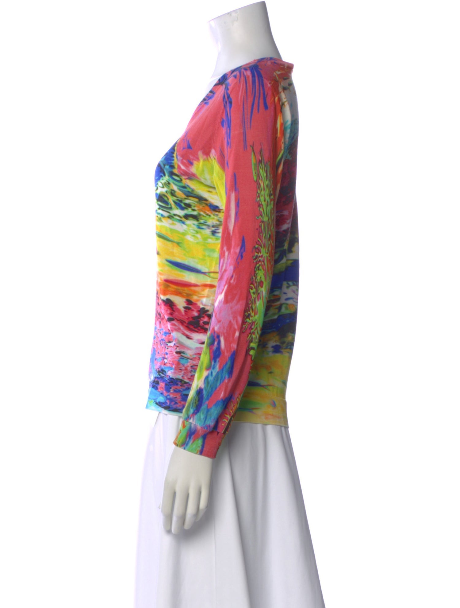 Mary Katrantzou Silk Printed Top
