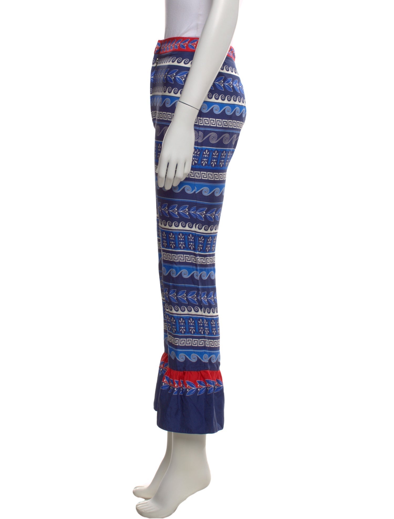 Mary Katrantzou Silk Wide Leg Pants