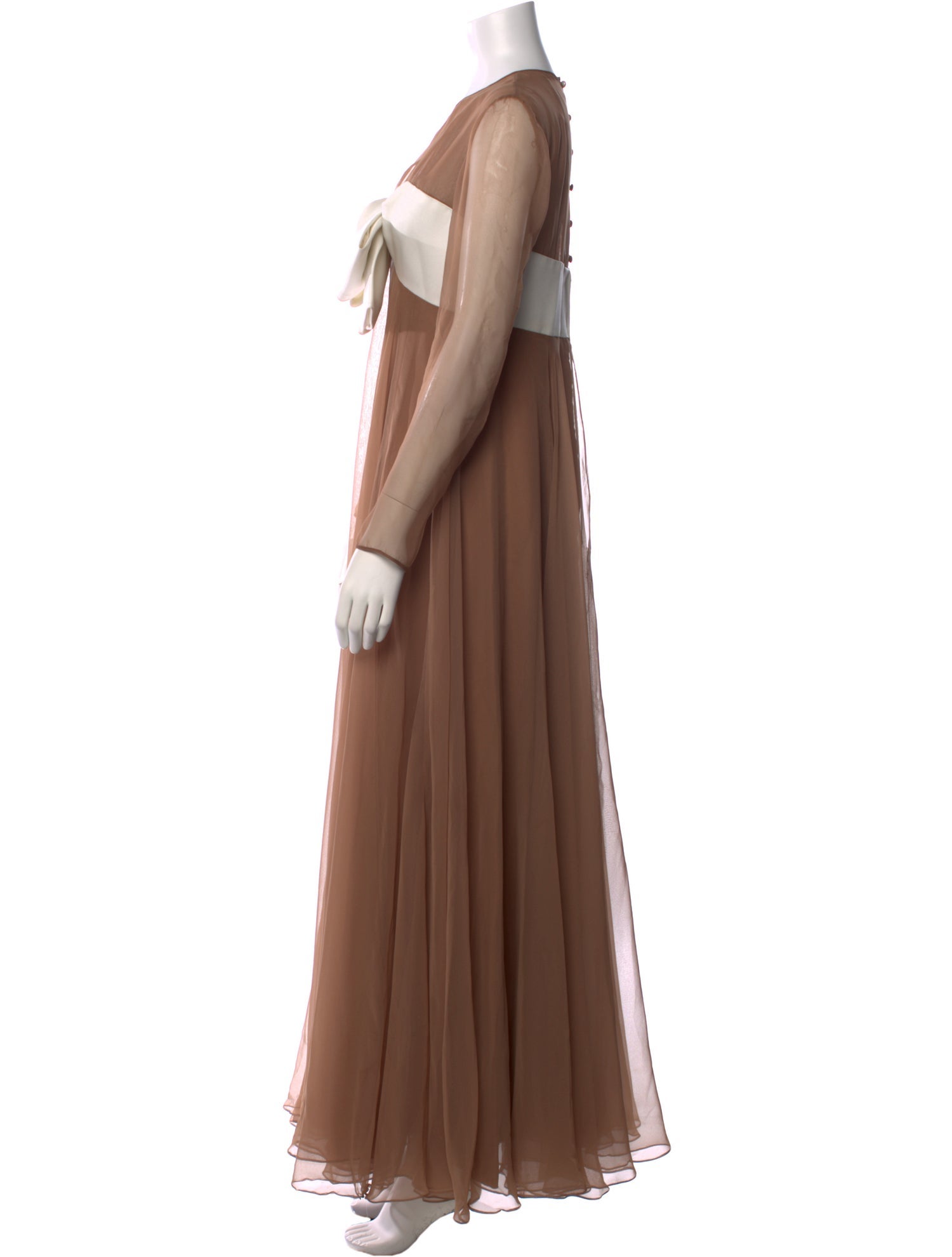 Malcolm Starr Silk Long Dress