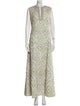 Malcolm Starr Printed Long Dress