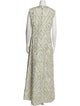 Malcolm Starr Printed Long Dress