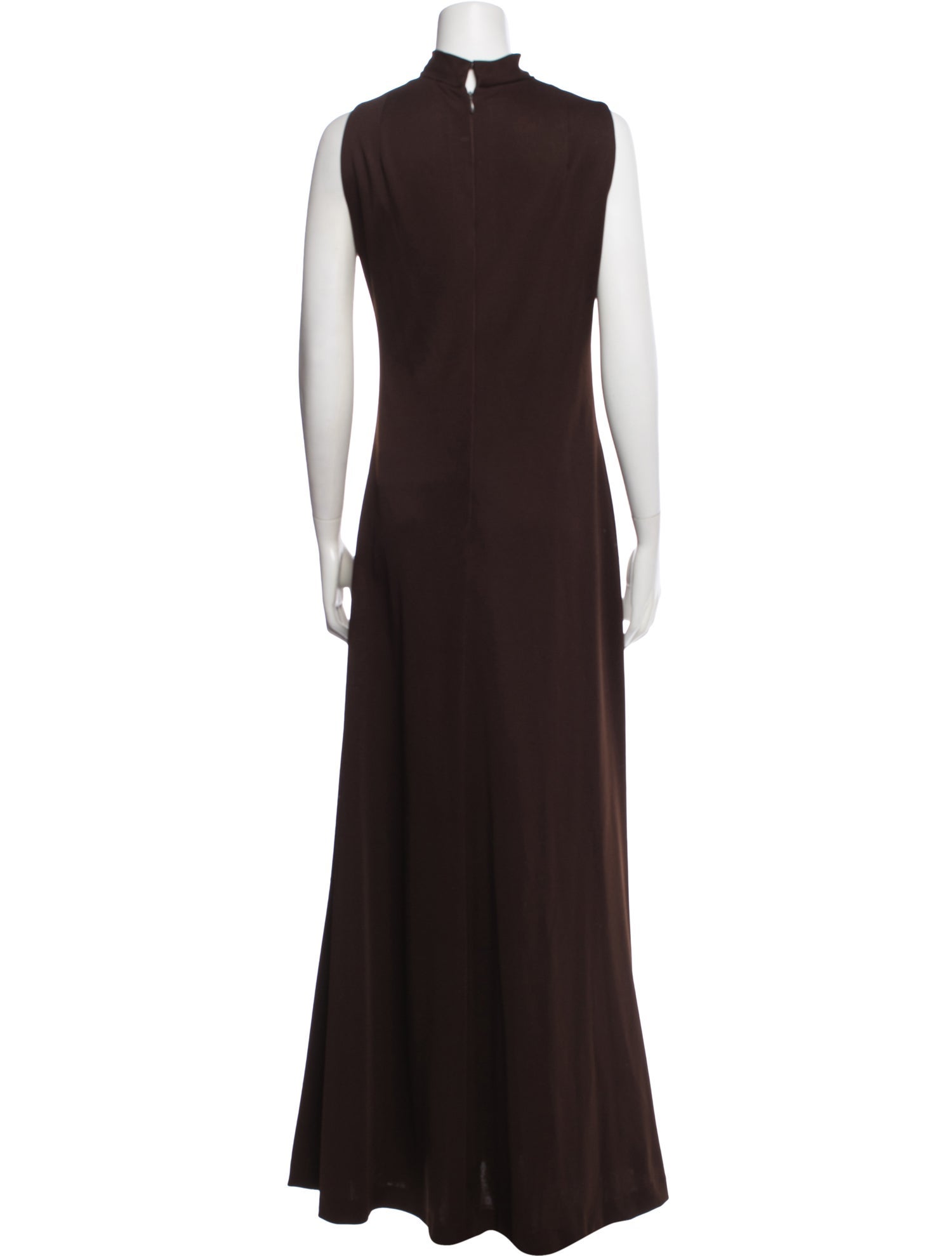 the dress starr formals Mock Neck Long Zari