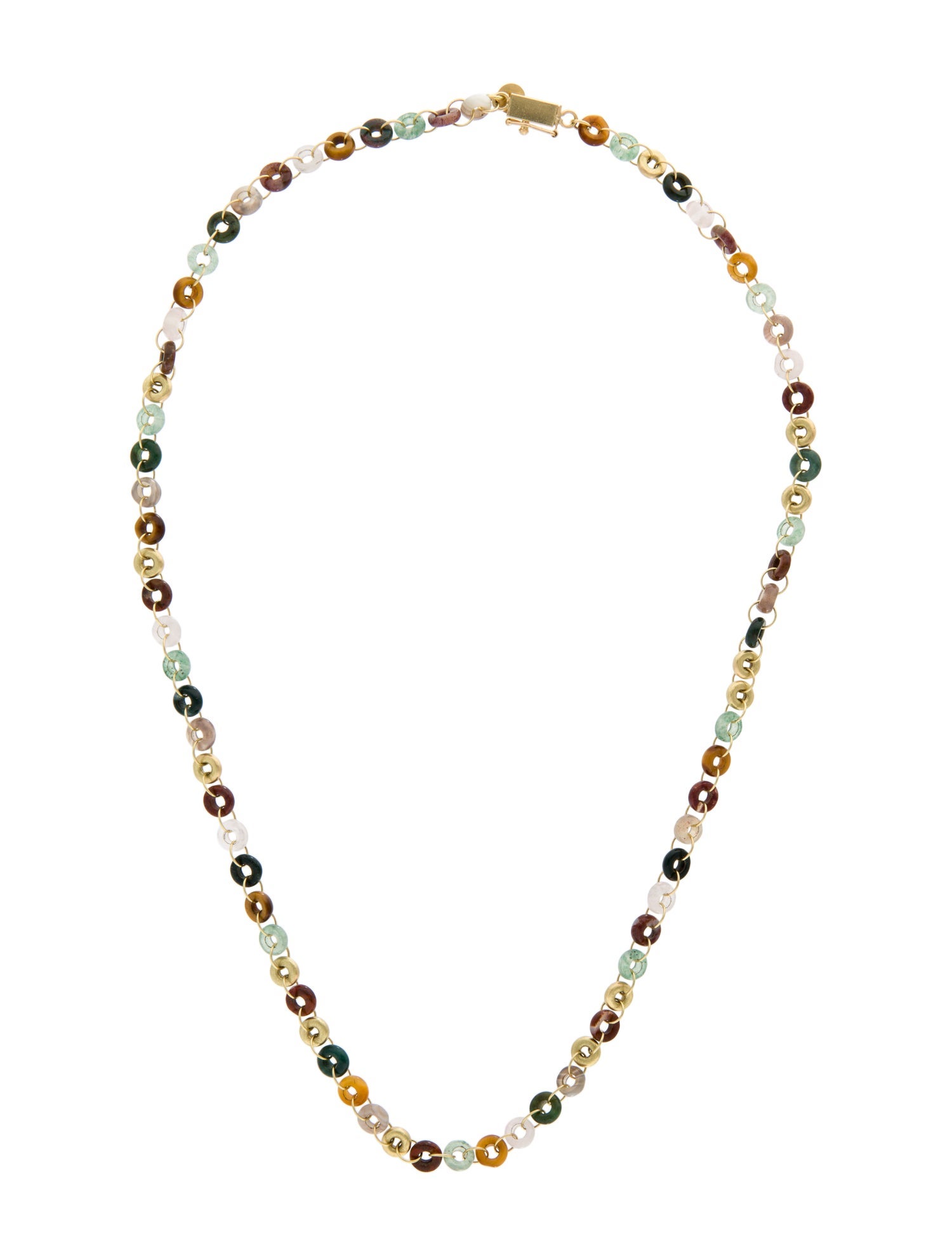 Mallary Marks 18K Quartz Chain Necklace 18K Yellow Gold Chain