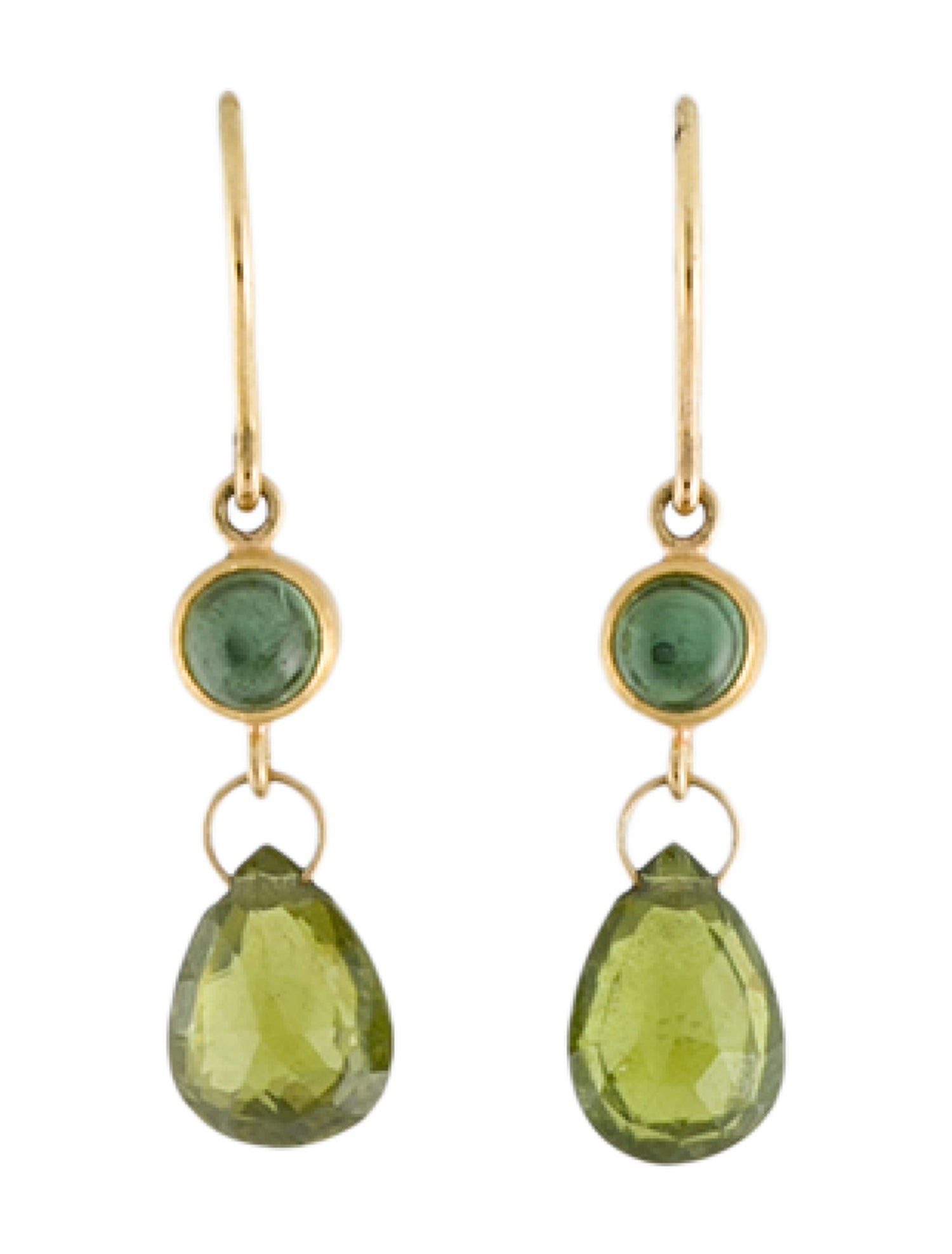 Mallary Marks Tourmaline & Idocrase Apple & Eve Drop Earrings