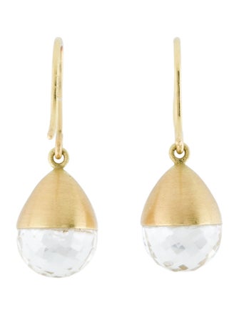 Mallary Marks 18K Quartz Buoy Drop Earrings