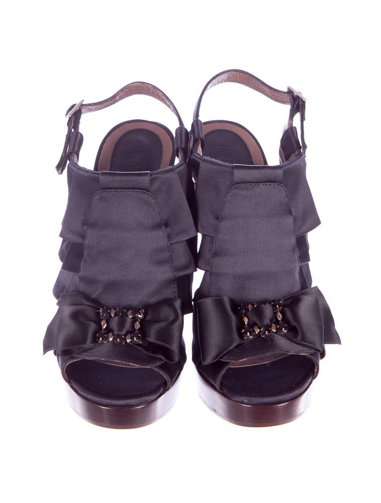 Marni Satin Platforms