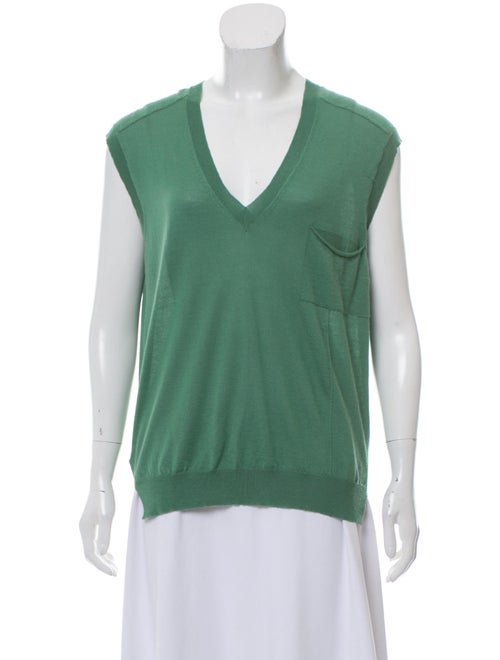 Marni Cashmere Knit Vest Green