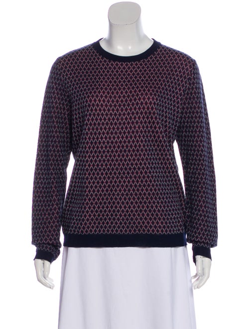 Marni Argyle Lightweight Sweater Navy