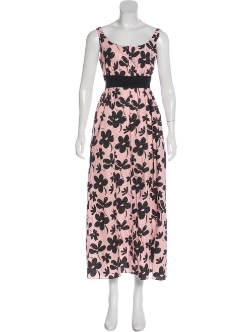 Marni Printed Maxi Dress Pink