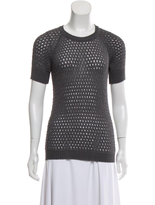 Marni Knit Short Sleeve Sweater Grey