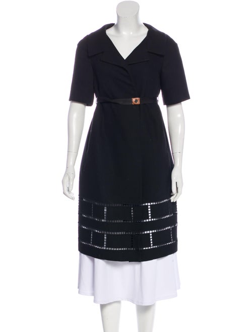 Marni Wool Belted Coat Black
