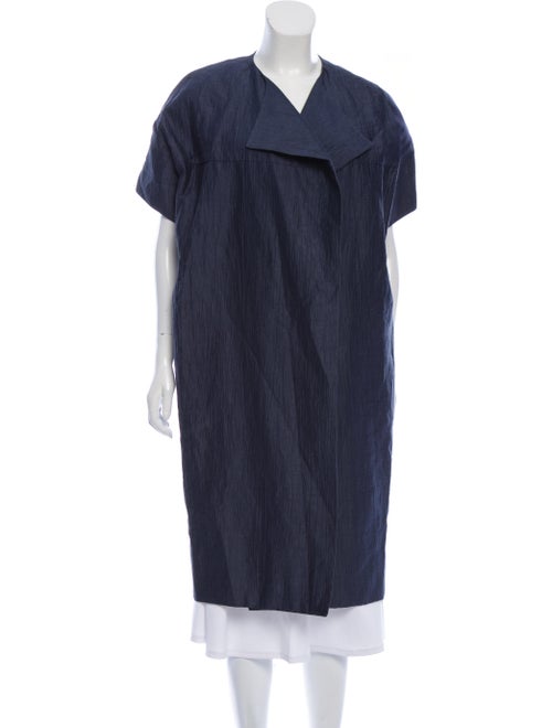 Marni Linen Parka Blue