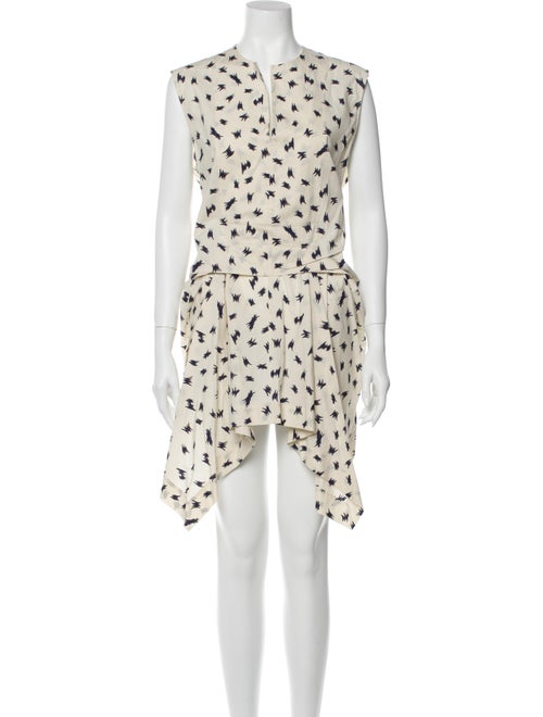 Marni Printed Sleeveless Tunic blue