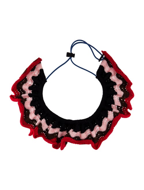 Marni Knitted Ruffle Collar Necklace