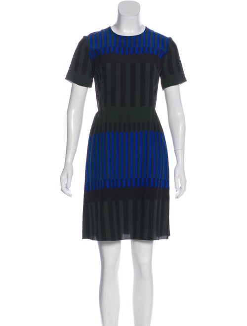 Marni Silk Mini Dress Green