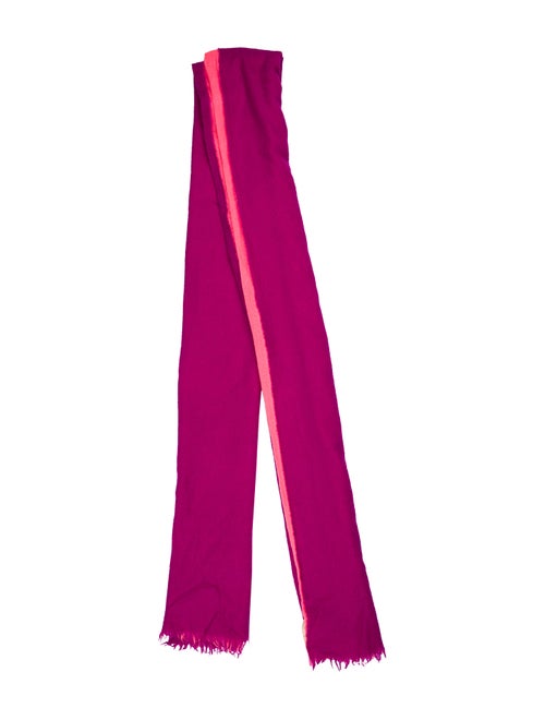 Marni Woven Frayed Scarf Purple