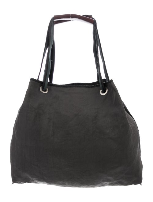 Marni Leather-Trimmed Tote Grey
