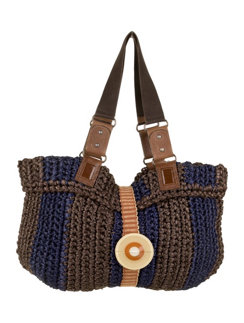 Marni Raffia Tote Brown