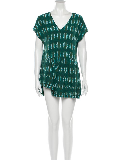 Marni Silk Mini Dress Green