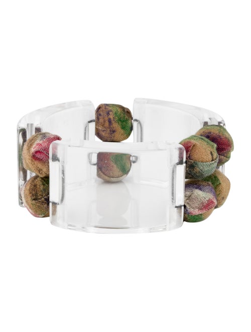 Marni Resin & Fabric Bead Bracelet