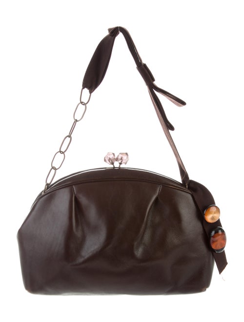 Marni Vintage Leather Shoulder Bag gold
