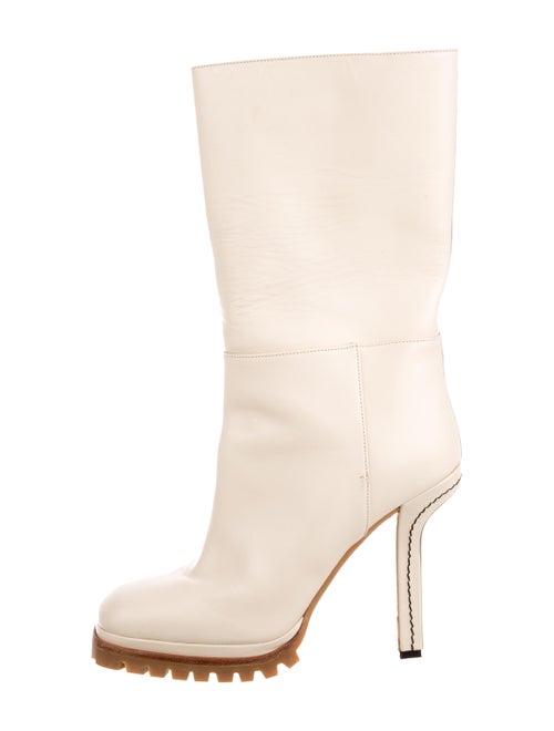 Marni Leather Square-Toe Boots
