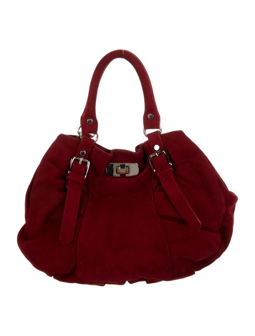 Marni Velvet Handle Bag Red