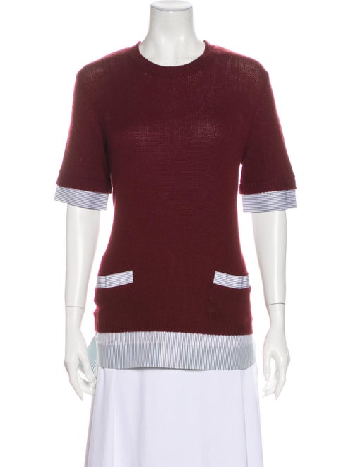 Marni Cashmere Striped T-Shirt Red