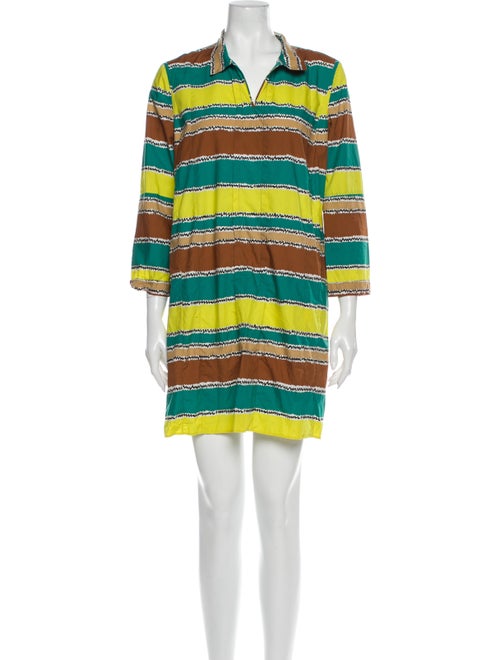 Marni Striped Mini Dress Yellow