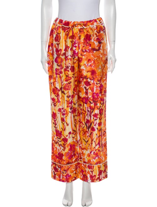 Marni Silk Wide Leg Pants w/ Tags Orange