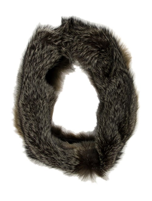 Marni Fox Fur Snood Tan