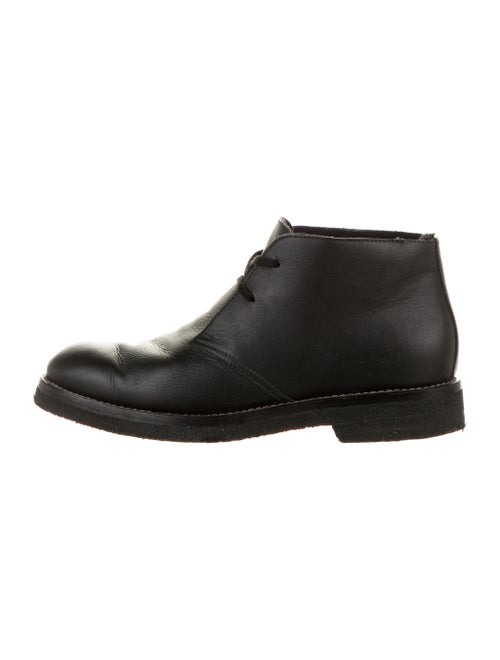 Marni Leather Lace-Up Boots Black