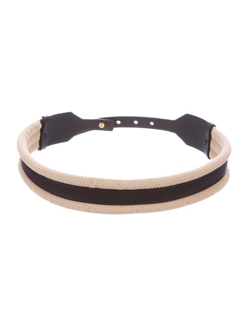 Marni Leather Wide Waist Belt Black