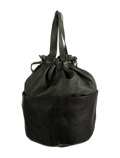 Marni Leather Bucket Bag Green