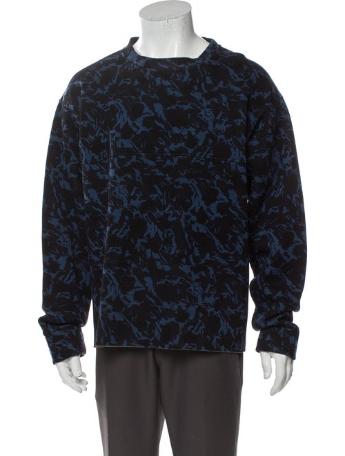 Marni Printed Crew Neck Sweatshirt Black