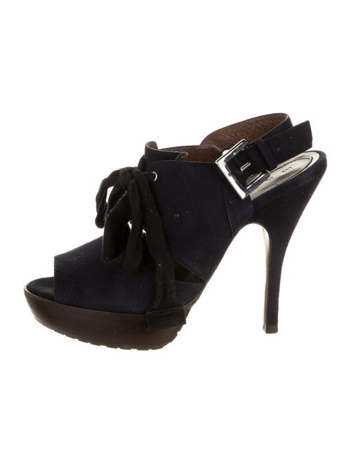 Marni Suede Pumps Blue
