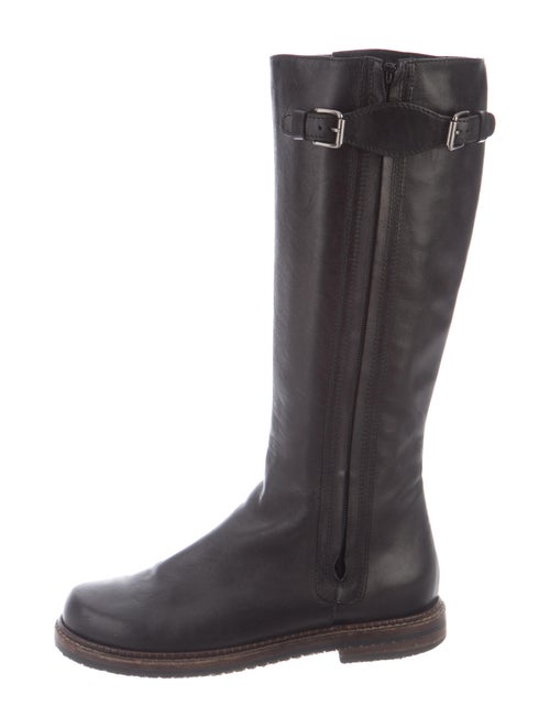 Marni Leather Riding Boots Black