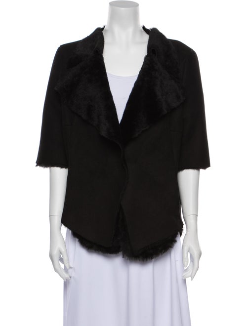 Marni Shearling Evening Jacket Black